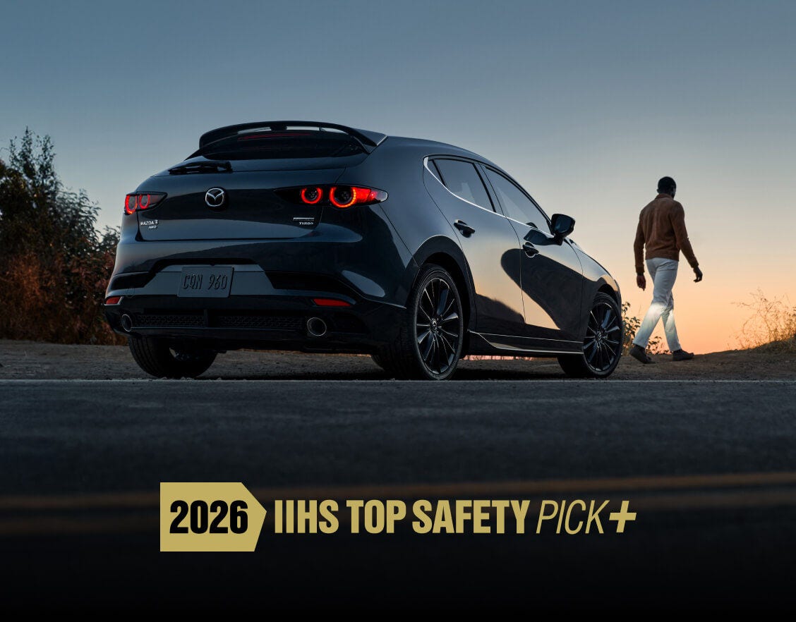 2026 Mazda3 Hatchback Safety – 2026 IIHS Top Safety Pick+