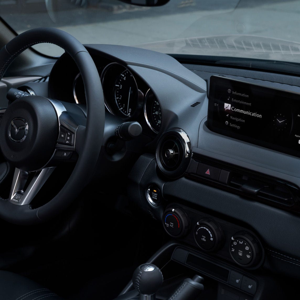 2026 Mazda MX-5 Miata RF – Cabin with 8.8-inch Display Screen