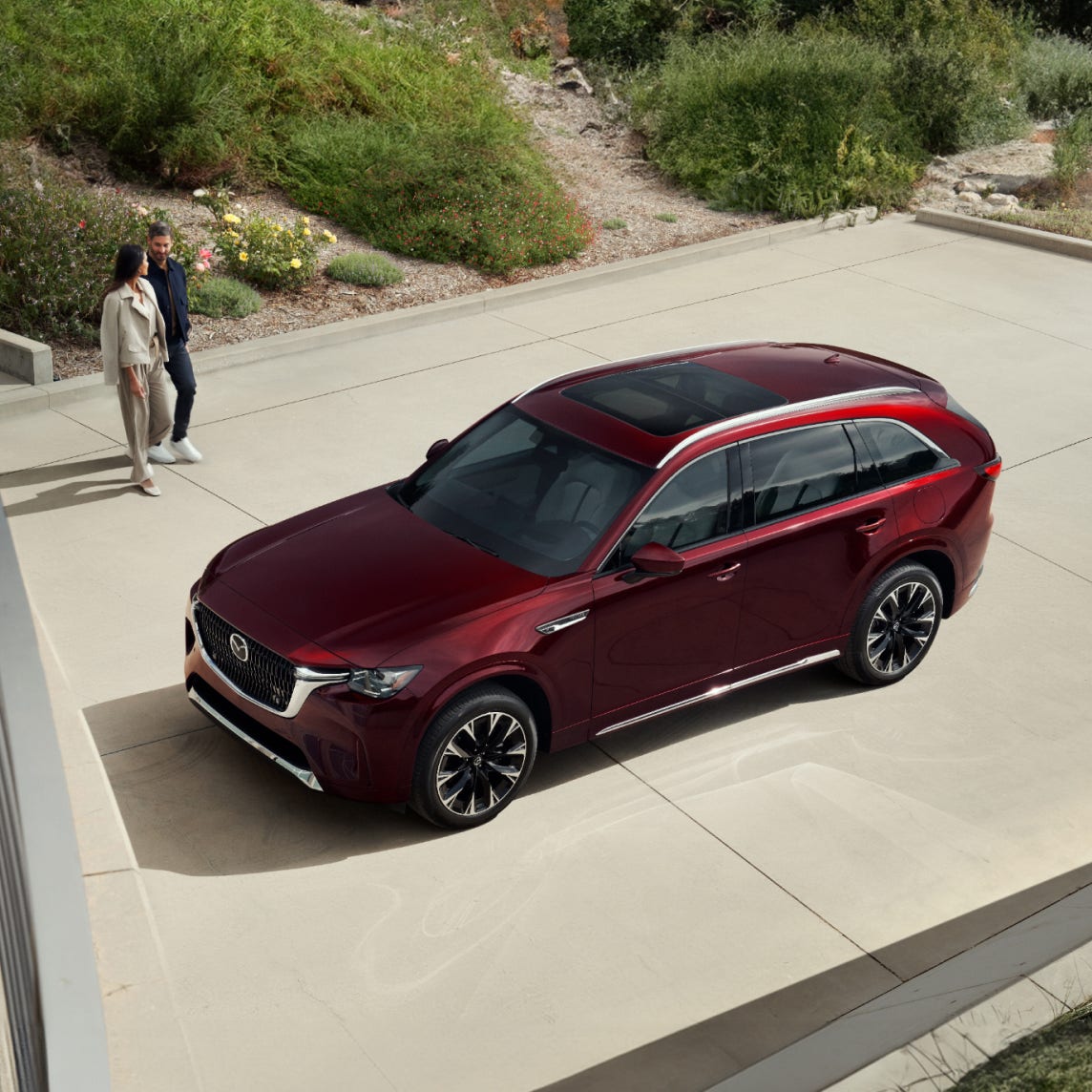 Exterior del SUV Mazda CX-90 de tres filas