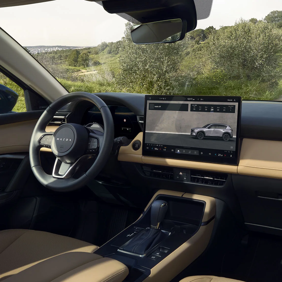 Tecnología del Mazda CX-5 2026  –  Available 15.6" Touchscreen Center Display