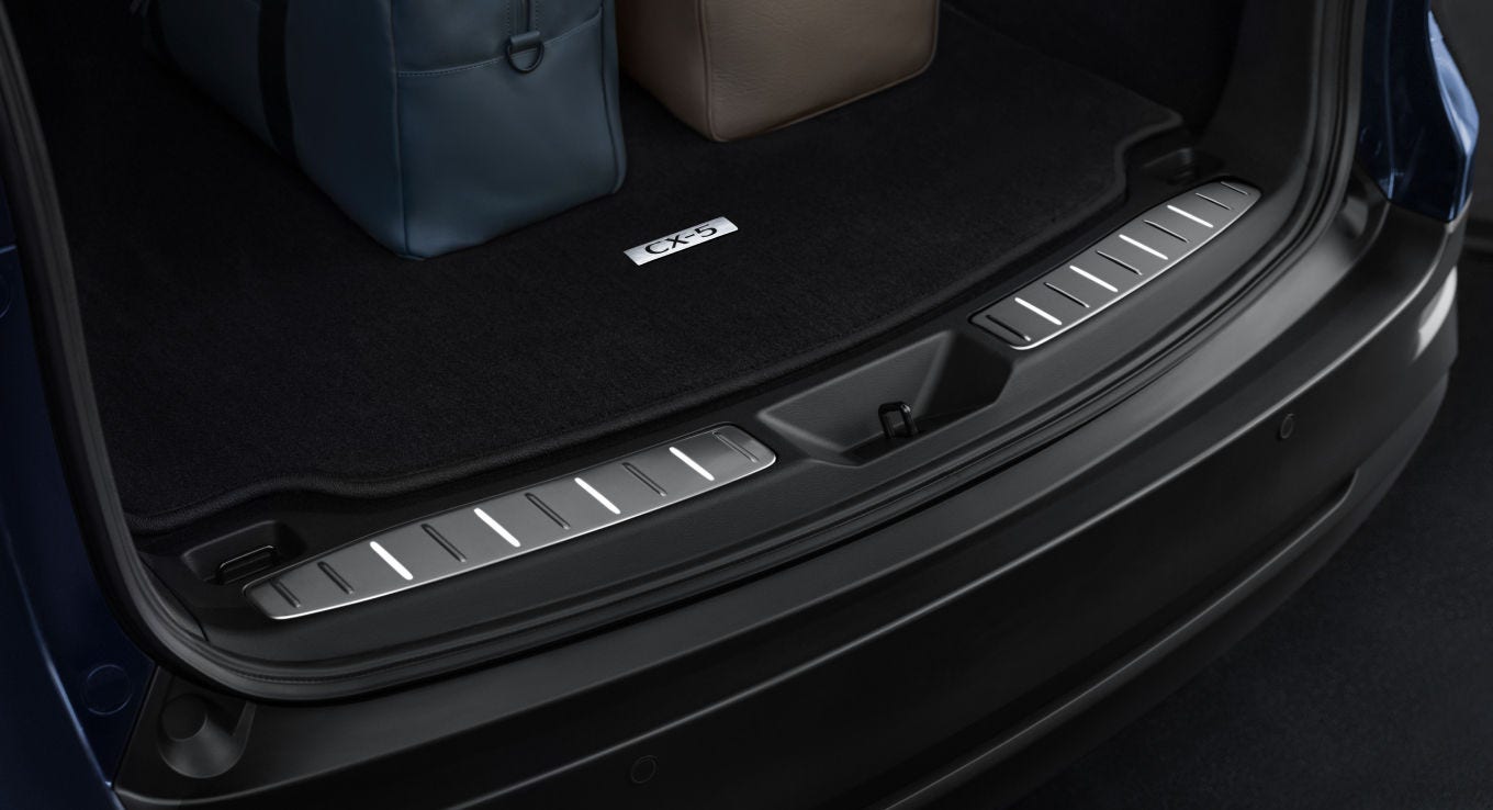 2026 Mazda CX-5 Accessories – Illuminated Cargo Scuff Plate