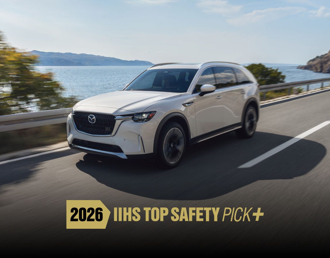 Mazda CX-90 PHEV – 2026 IIHS Top Safety Pick+ Award