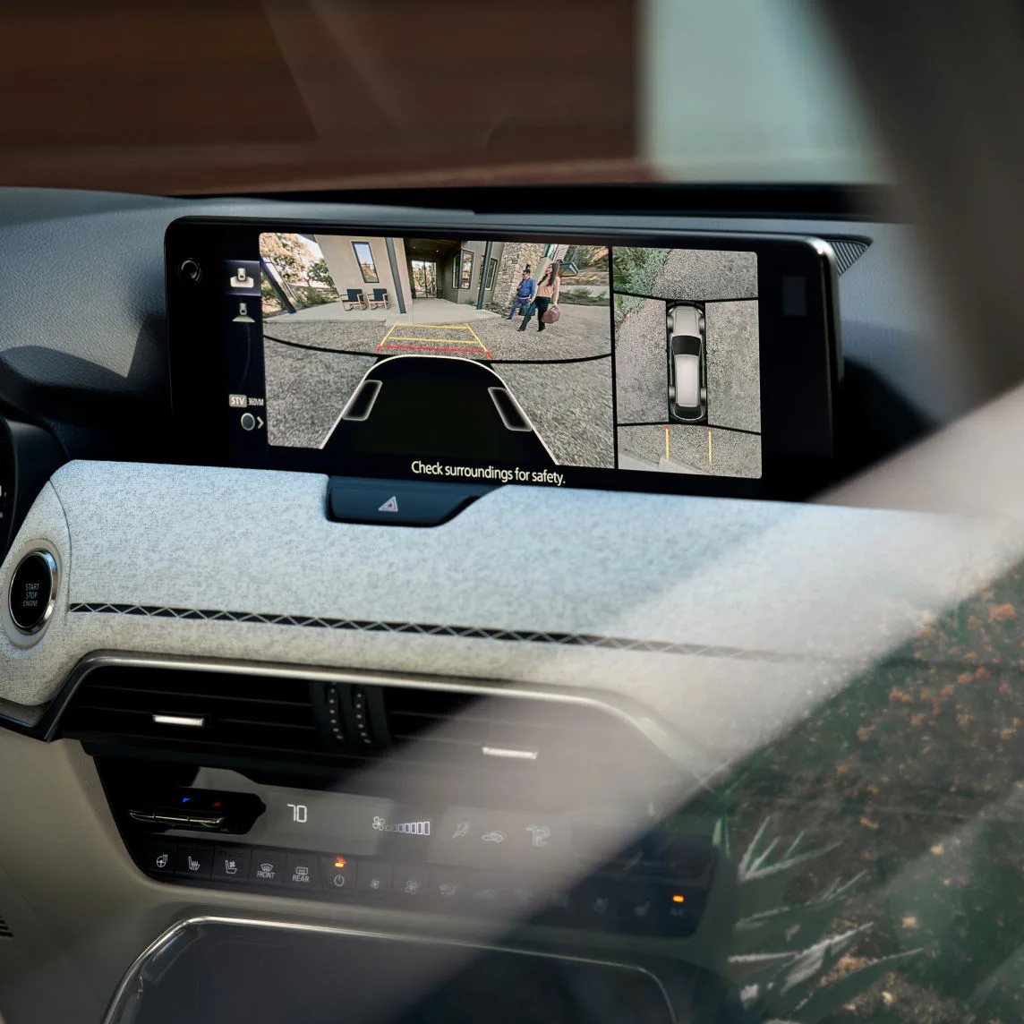 2026 Mazda CX-90 PHEV Safety – 360º View Monitor with See-Through View