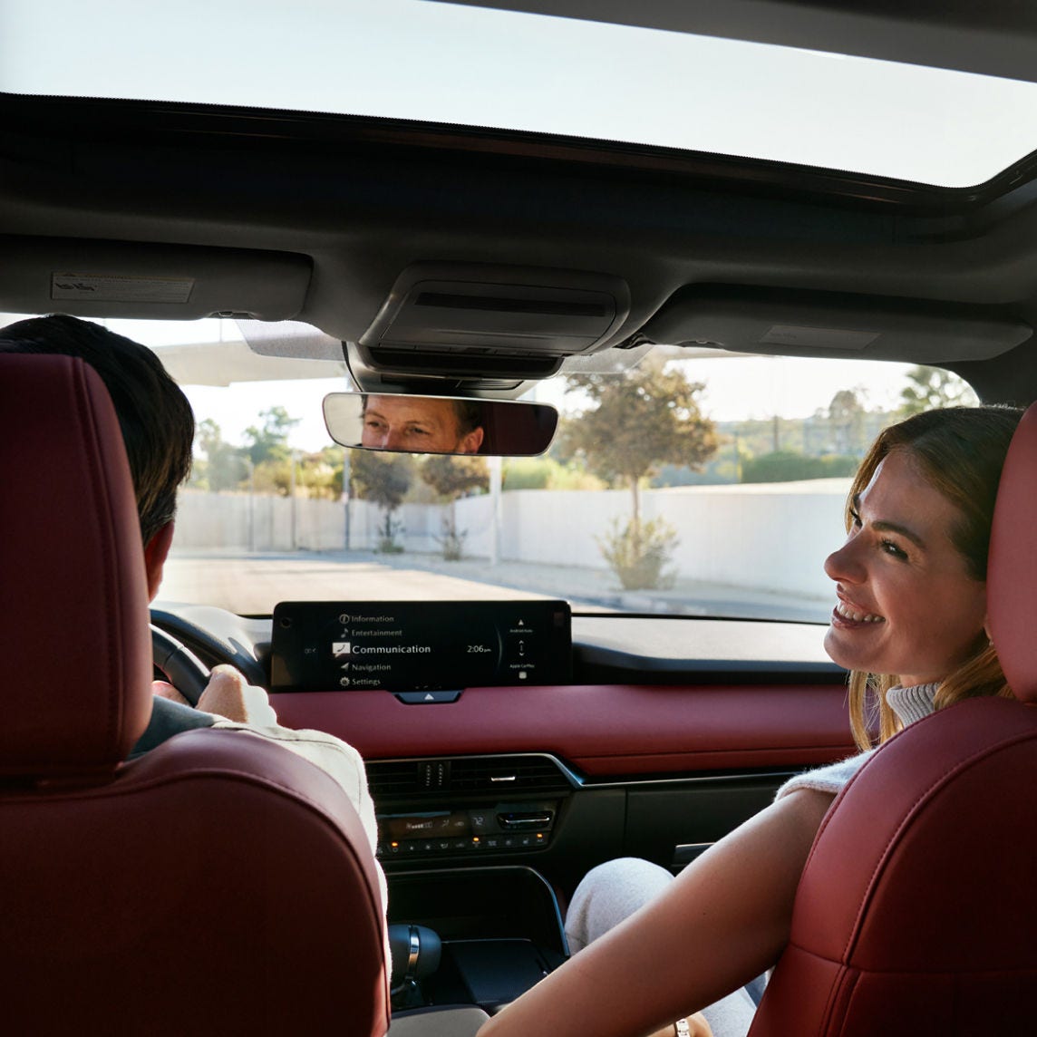 2026 Mazda CX-70 – Interior with Red Nappa Leather-Trimmed Seats