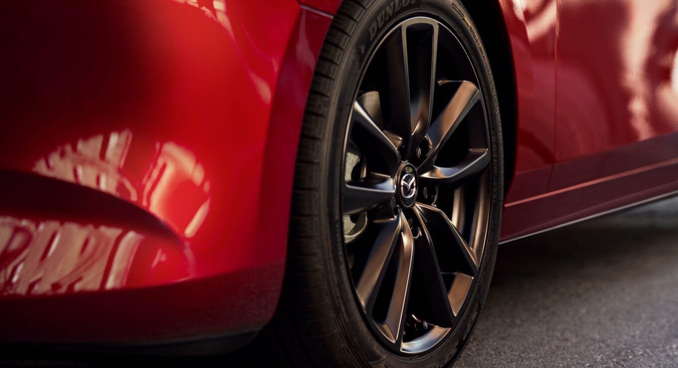 2026 Mazda3 Hatchback – 18 Inch Black Alloy Wheels