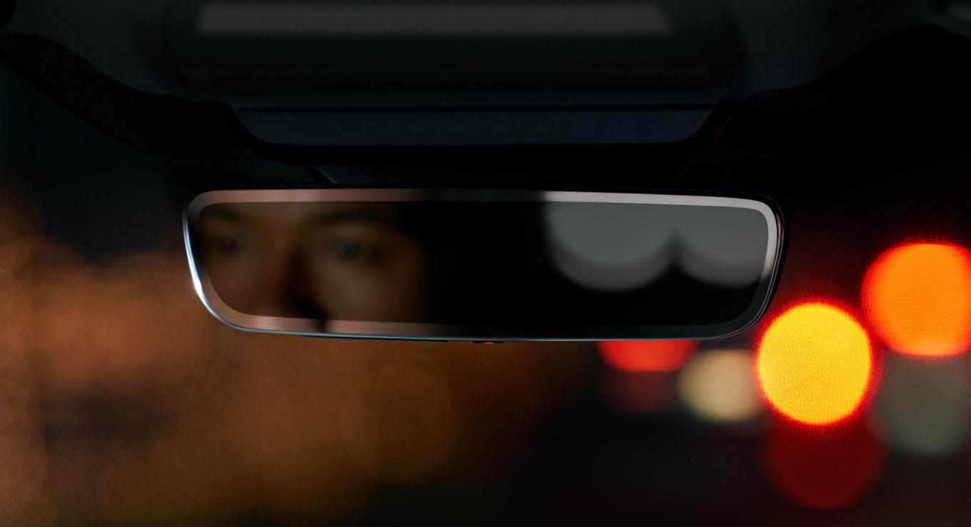 2026 Mazda CX-30 Accessories Frameless Auto dimming Mirror with Homelink