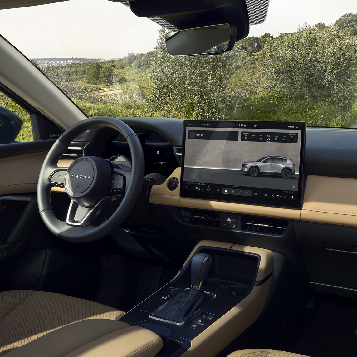 Tecnología del Mazda CX-5 2026  –  Available 15.6" Touchscreen Center Display