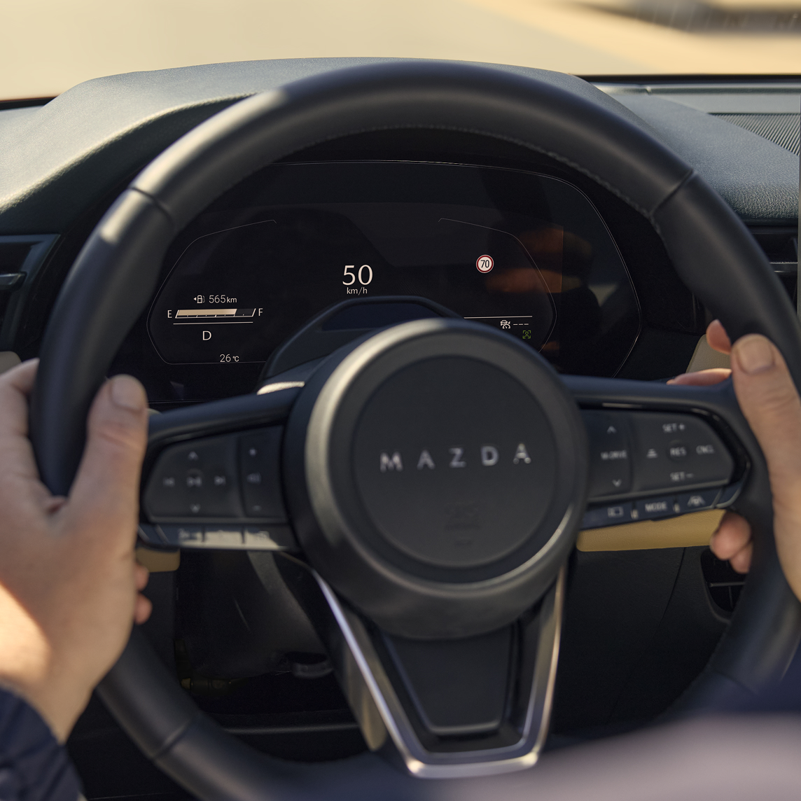 Tecnología del Mazda CX-5 2026  –  Digital Gauge Cluster