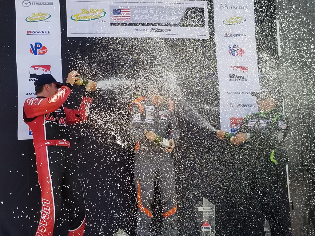 Robert Noaker – Celebrating Win at Mazda Global MX-5 Cup in Lexington, Ohio