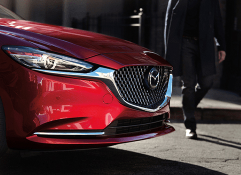 Mazda Soul Red Crystal Color  –  Vehicle Front Detail