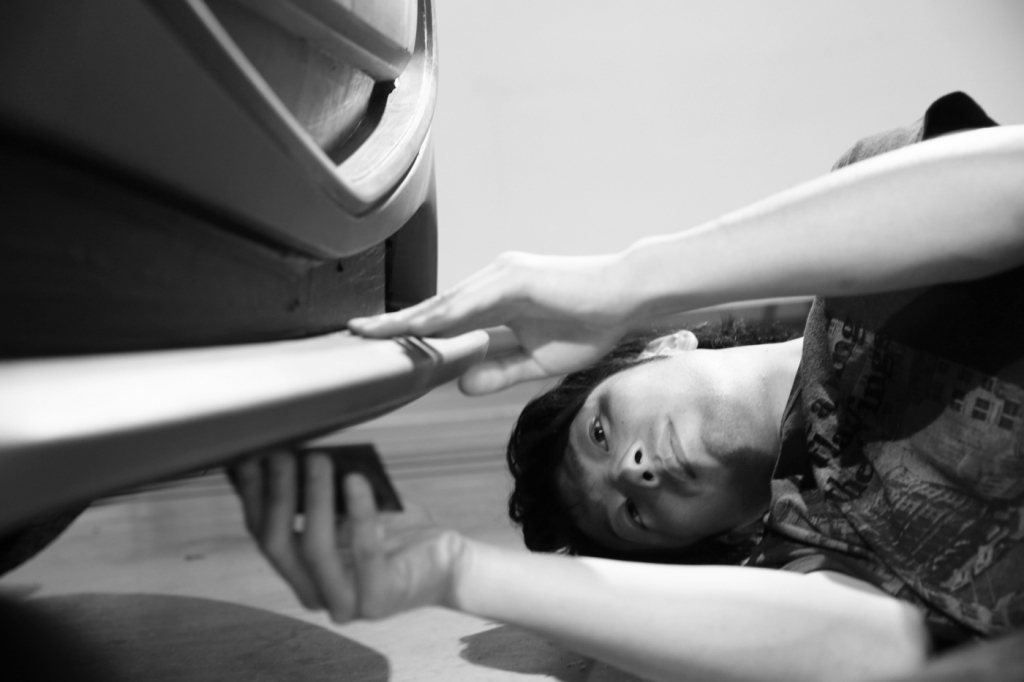 Yukiharu Asano Sculpting a Clay Model of the Mazda MX-5 Miata