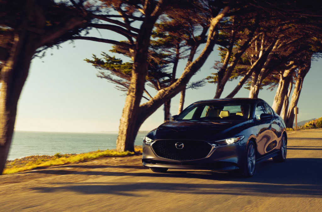 Mazda 3 Driving on the Pacific Coast Highway 
