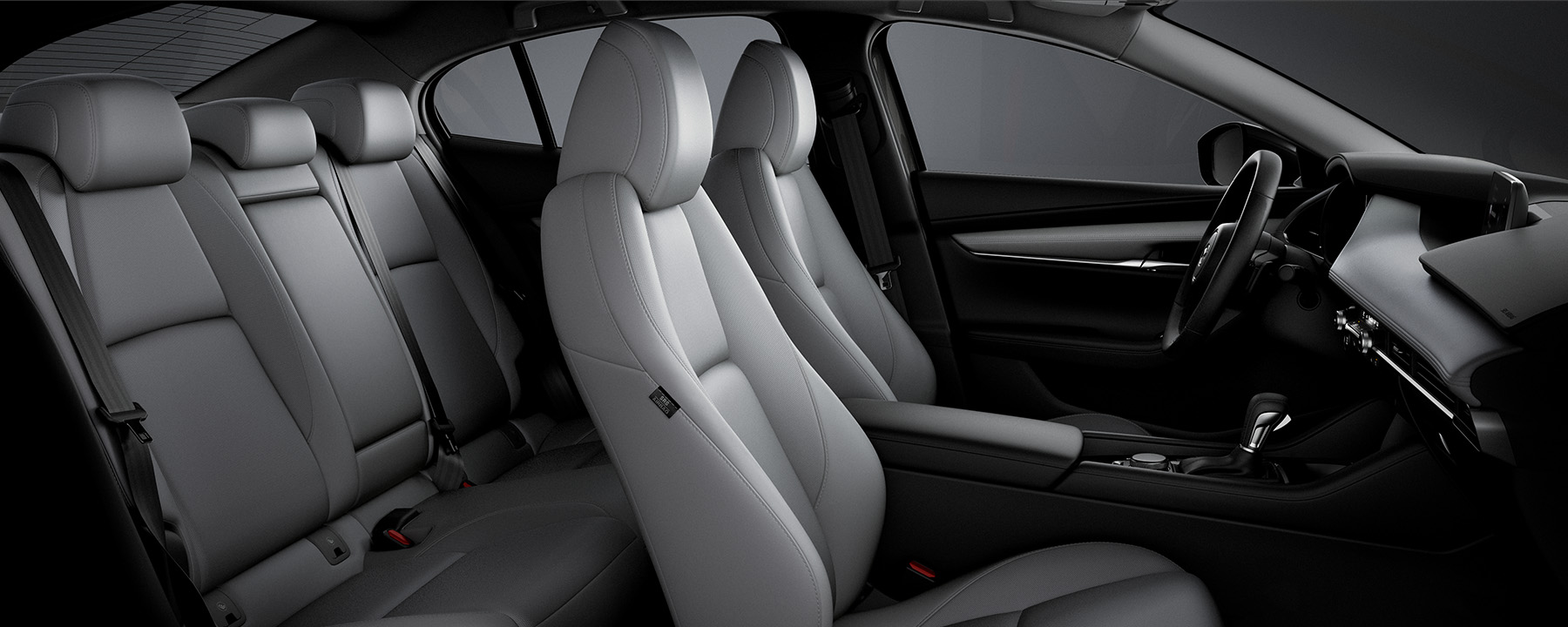 Interior del Mazda 3 Sedán