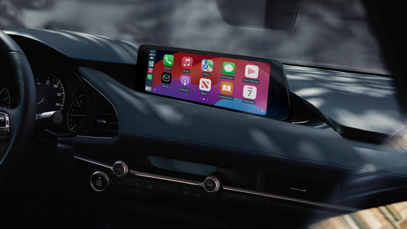2025 Mazda3 with Apple CarPlay integration