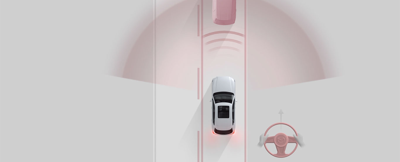 Seguridad del Mazda CX-70  –  Asistencia crucero y de tránsito