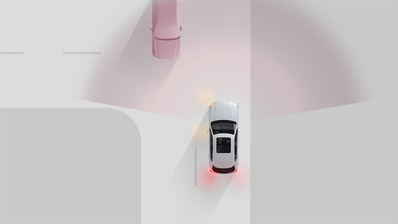Seguridad del Mazda CX-70  –  Smart Brake Support  -  Turn Across Traffic