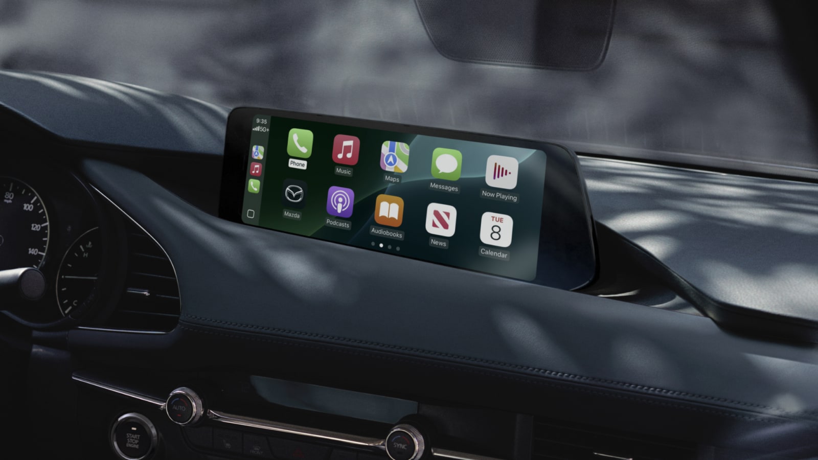 Mazda 2026 3: Sedan – Apple CarPlay® Integration Mazda 2026 3: Sedan – Apple CarPlay® Integration