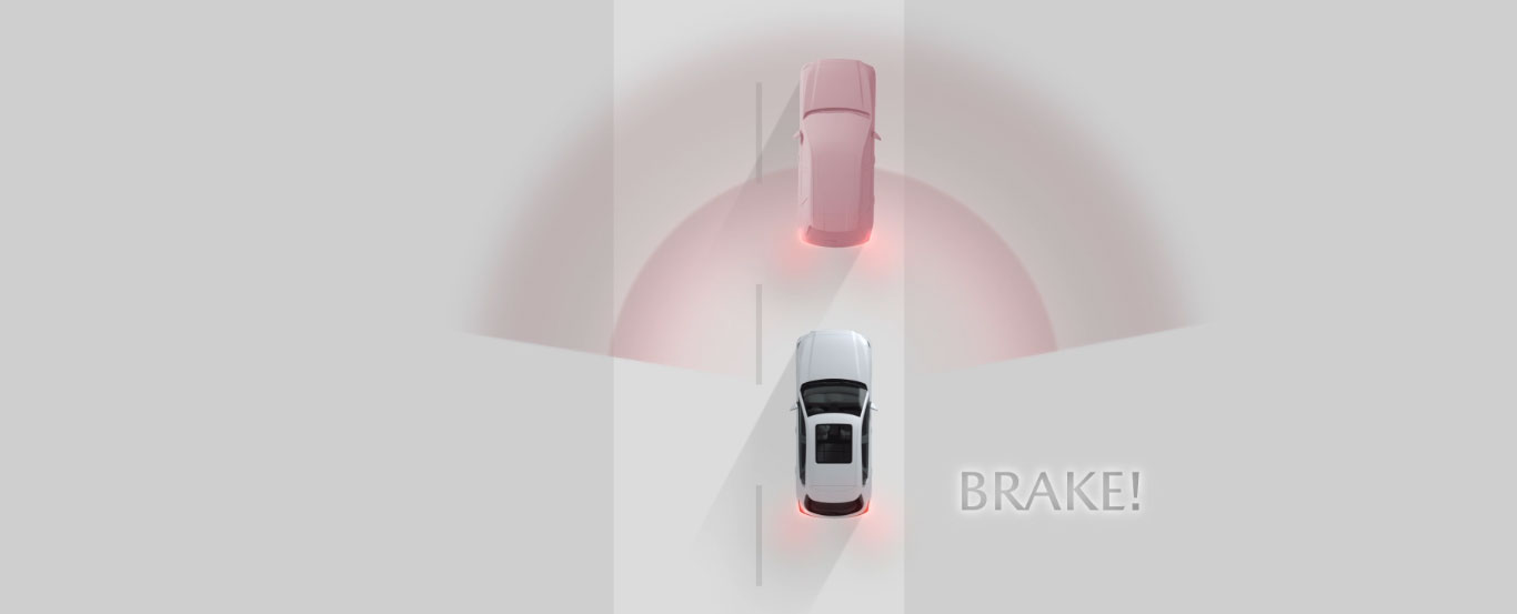 Seguridad del Mazda MX-5 Miata 2026  –  Smart Brake Support  -  Hacia adelante