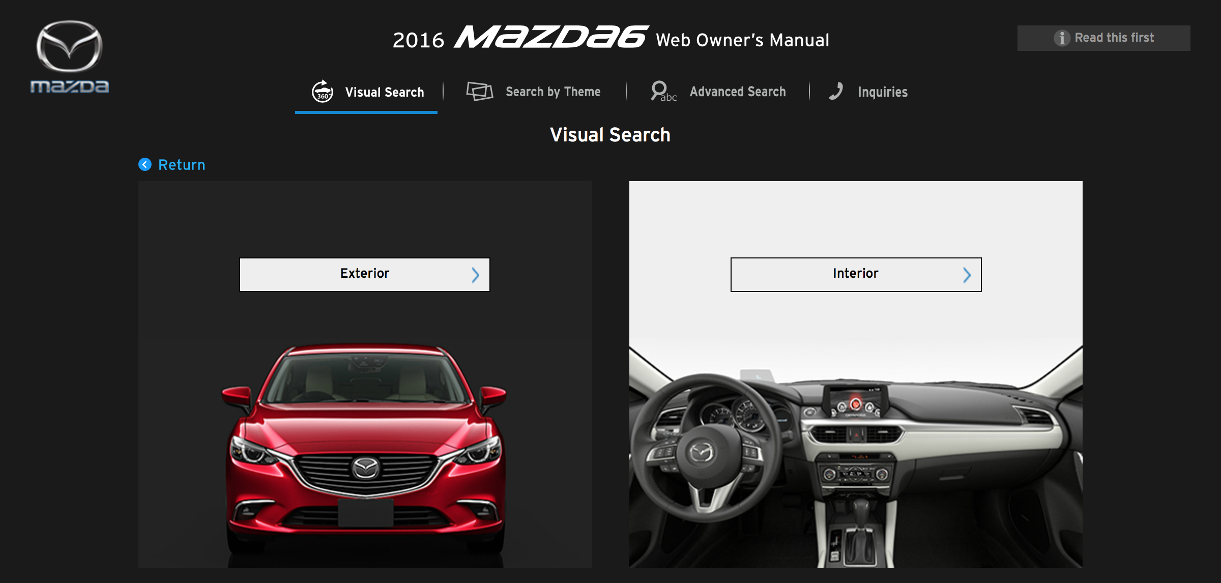 MAZDA Mazda6 manual