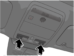The map light turns on.
