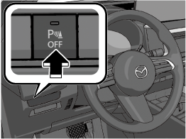 The parking sensors turn off and the parking sensor OFF switch ...